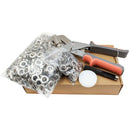 Heavy Duty Grommet Tool Kit, 500 pcs 10mm Grommets, Eyelet Tool, Press for Tarp, Grommet Kit, Fabric, Banner, Canvas, Leather, Tents, Vinyl