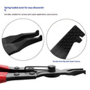 Angle Tip Lock Ring Pliers, Spread Snap Rings on Brakes, Pedal Shafts, Clutch Shafts, Transmissions, Piston Rings, and More with These Mechanic’s Pliers
