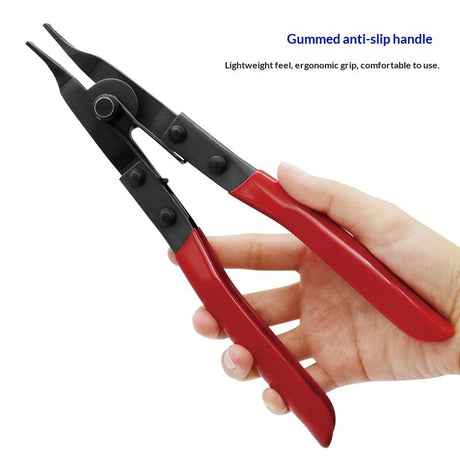 Angle Tip Lock Ring Pliers, Spread Snap Rings on Brakes, Pedal Shafts, Clutch Shafts, Transmissions, Piston Rings, and More with These Mechanic’s Pliers