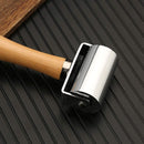 1Pcs 60mm Heavy Duty Leather Press Seam Roller , Leather Press Laminating Roller Edge Roller Leather Edge Creaser and Smoother Platen Tool for Leather(Medium)