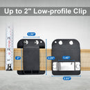 2 Pack Tape Measure Holder for Belt, Low-Profile Tape Measure Belt Clip, Fits up to Tool Belt, Tape Accessories