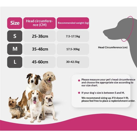 Dog Ear Muffs & No Shake Ear Wrap for Hematoma, Bathing, Drying,Swim& Noise Anxiety Relief - Elastic Waterproof Ear Protector with Calming Hoodie Design  (rose pink, M)