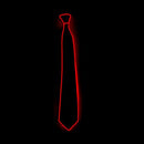 Led Tie Light Up Ties Novelty Necktie For Men LED Light Up Ties Costume Accessory Light Up Neckties（Red）