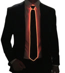 Led Tie Light Up Ties Novelty Necktie For Men LED Light Up Ties Costume Accessory Light Up Neckties（Red）