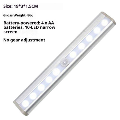 Motion Activated RV Step Lights, 10 LED Battery Operated Motorhome Motion Sensor led Light Strip, Magnetic Night Light Bar for Motorhome Travel,Travel Trailers, Camper (2 Pack)