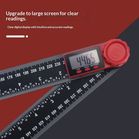 Digital Angle Finder Protractor Third Generation Protractor Angle Finder, Digital Angle Ruler with 7inch/200mm, Angle Gauge for Woodworking/Carpenter/Construction Tools