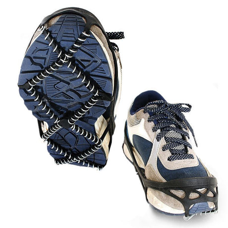 Ice Cleats, Highly Elastic Traction Cleats Grippers Anti Slip Walk Traction Cleats for Hiking Walking on Snow and Ice