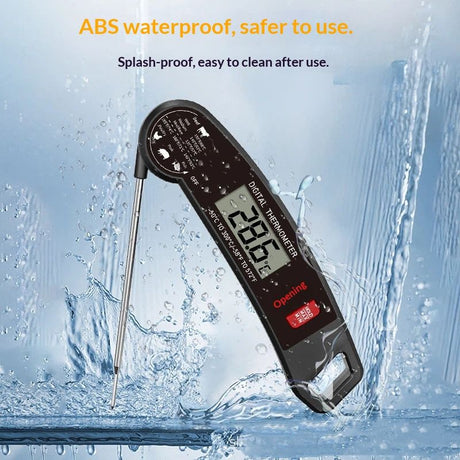 Digital Meat Thermometer - Fast Instant Read Food Thermometer, Waterproof Kitchen Thermometer with Backlight & Hold Function for Cooking, Candy Making, Outside Grill