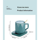 Coffee Mug Warmer with Cup, Coffee Warmer 55℃ Constant Temperature Thermostat Coaster Smart Cup Warmer for Heating Coffee, Beverage, Milk, Tea and Hot Chocolate (Green)