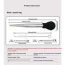 Stainless Steel Food Grade Turkey Baster for Cooking, Baking, Injecting Marinade With cleaning brush（Black）