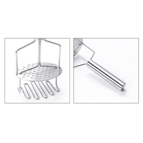 Stainless Steel Potato Masher Double Layer Potato Ricer Kitchen Potato Presser Hand Mashed Potato Maker