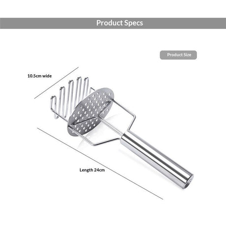 Stainless Steel Potato Masher Double Layer Potato Ricer Kitchen Potato Presser Hand Mashed Potato Maker