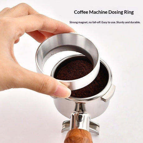 51mm Espresso Dosing Funnel with Magnet,  Stainless Steel Coffee Dosing Ring Compatible