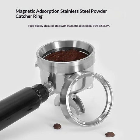 51mm Espresso Dosing Funnel with Magnet,  Stainless Steel Coffee Dosing Ring Compatible