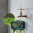 2 Outlet Sprinkler Timer, Water Timer, Programmable Garden Hose Timer with Rain Delay, Manual& Automatic Watering System（11.6*11.7*6.8cm)
