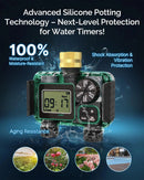 2 Outlet Sprinkler Timer, Water Timer, Programmable Garden Hose Timer with Rain Delay, Manual& Automatic Watering System（11.6*11.7*6.8cm)