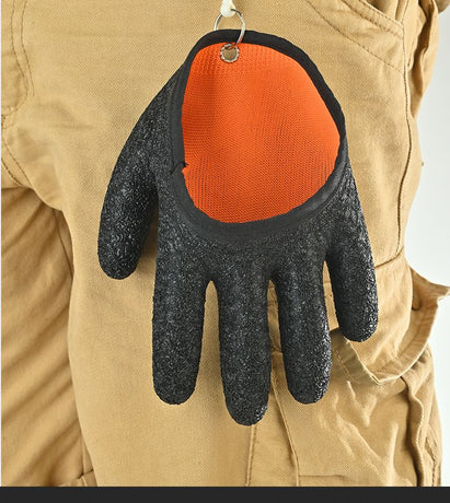 Fishing Glove for Men with Magnet Release,Fisherman Professional Catch Fish Gloves Cut/Puncture, Fish Handling Gloves for outdoor fishing