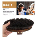 Class Handmade Equine Stiff Body Horse Brush. Professional Equine Grooming Tools. Effortlessly Removes Mud, Sweat and Dirt from Your Horses Hair.