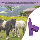 Protect Horse's Mane from Wind, Sun & Mud - Prevents Tangles, Rubbing Out and Breakage - Made with Nylon - Easy to Use and Washable - Set of 8  Purple;