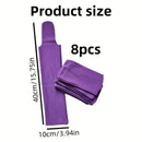 Protect Horse's Mane from Wind, Sun & Mud - Prevents Tangles, Rubbing Out and Breakage - Made with Nylon - Easy to Use and Washable - Set of 8  Purple;