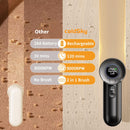 Electric Fabric Shaver & Lint Remover, Rechargeable Portable 3-Speed LED Digital Display Sweater Defuzzer for Clothes, Sofa, Bedding - Removes Lint, Hairball, Fuzz - Black