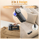 Electric Fabric Shaver & Lint Remover, Rechargeable Portable 3-Speed LED Digital Display Sweater Defuzzer for Clothes, Sofa, Bedding - Removes Lint, Hairball, Fuzz - Black