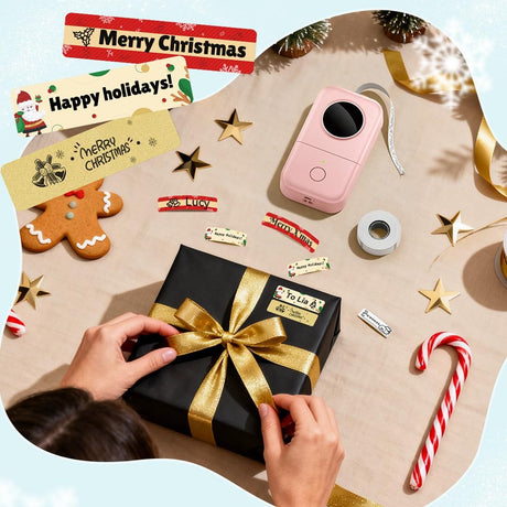 Label Maker Machine, D30 Portable Handheld Bluetooth Mini Label Printer, Multiple Templates Smartphone Thermal Small Label Maker for Kids School Items, Classroom Teacher Supplies, Easy to Use