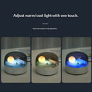 Elegant Moon Sea and Snow Mountain LED Night Light Music Speaker Lamp USB Type-C Rechargeable, Brightness Adjustable, Ideal Bedroom Mood Light and Gift