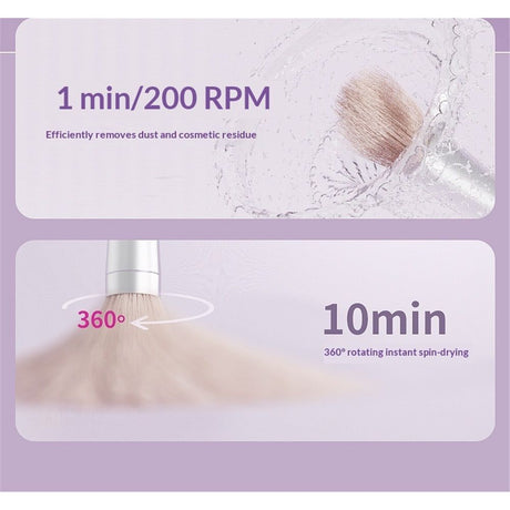 Pink Electric Makeup Brush Cleaner Machine, Silicone Brush Cleaner Machine Beauty Blender Cleanser For Beauty Makeup Brushes, Christmas Halloween Valentine's Day Gifts for Your Girls