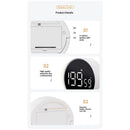 Digital Kitchen Timer - Magnetic Countdown Countup Timer with Large LED Display Volume Adjustable, Easy for Cooking and for Seniors and Kids to Use (white)