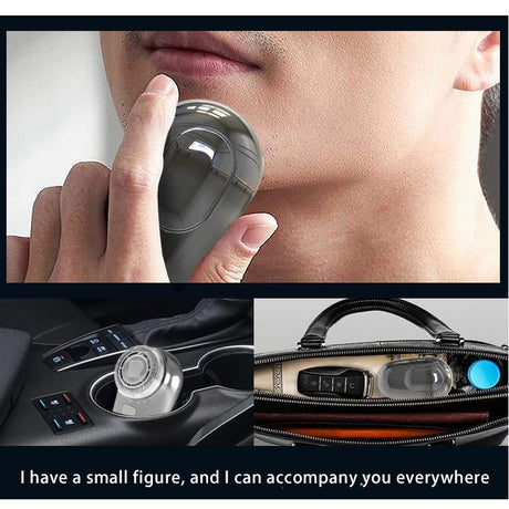 Mini Electric Shaver, Portable Travel Razor for Men, Cordless USB-C Fast Rechargeable Electric Shavers, LED Battery Display Face Shavers for Wet/Dry Shaving