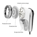 Washable Electric Fabric Shaver and Lint Remover, Rechargeable Sweater Defuzzer with 1 Free Extra Blades and brush, Quickly and Effectively Remove Fluff, Fuzz, Bobbles for Clothes, White
