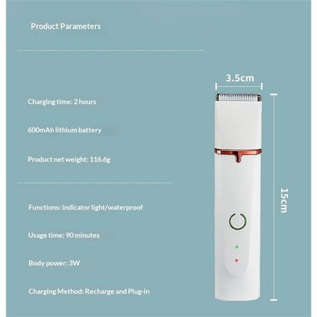 Dog Clippers for Grooming, Low Noise Rechargeable Cordless Electric Quiet Pet Hair Trimmer, Dog Grooming Kit for Small & Large Dogs Cats Pets with Thick Coats