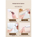 Portable Electric Nail Drills, Manicure and Pedicure Sets for Grinding,polishing and Trimming,Rechargeable Pedestal Nail Polisher