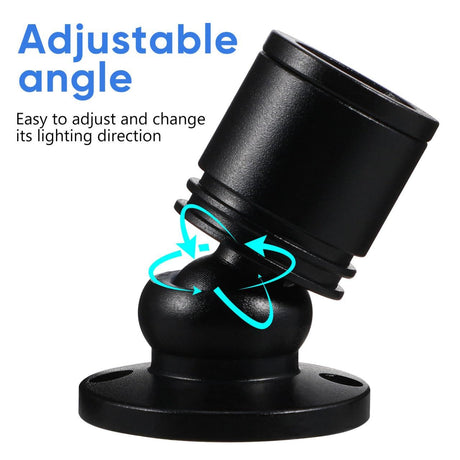 LED Mini Spot Light for Display, Small Spotlight , Miniature Spot Lights for Closet, Artwork, Jewelry, DIY Craft and Plants (4-White Light)