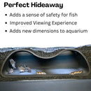 Aquarium Underground Tunnel Cave Natural Curve Two Hole | Viewing Fish & Shrimp Under Gravel Tunnel | Fish Tank Decor Decoration Hideout