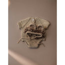 Baby Photography Props Newborn Boy Girl Photo Shoot Outfits Crochet Costume Infant Knitted Hat Sets（khaki）