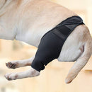 Dog Recovery Socks - Waterproof Paw Protectors with Non-Slip Sole | Post-Surgery Boots for Wound Protection | Anti-Licking Sleeves for Dogs (Black, L)