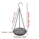 Premium Hanging Bird Feeder Tray, Platform Bird Feeder Stainless Steel Mesh Tray,Wild Bird Feeder for Outside Hanging Seed Platform 1Pcs