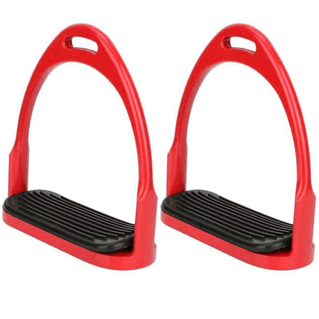 Premium Safety Stirrup Die Cast Aluminum Flexible Stirrup, 1 PairsNon Slip Rubber Pad Horse Riding Tool Accessories