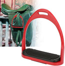 Premium Safety Stirrup Die Cast Aluminum Flexible Stirrup, 1 PairsNon Slip Rubber Pad Horse Riding Tool Accessories