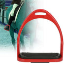 Premium Safety Stirrup Die Cast Aluminum Flexible Stirrup, 1 PairsNon Slip Rubber Pad Horse Riding Tool Accessories