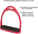 Premium Safety Stirrup Die Cast Aluminum Flexible Stirrup, 1 PairsNon Slip Rubber Pad Horse Riding Tool Accessories