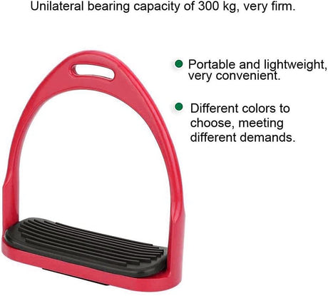 Premium Safety Stirrup Die Cast Aluminum Flexible Stirrup, 1 PairsNon Slip Rubber Pad Horse Riding Tool Accessories