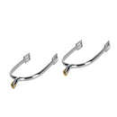 Horse Spurs, Zinc Alloy Material Erosion Spurs Spurs with Rotatable Copper Riding Horse Accessory Exquisite Workmanship, Practical  a pair