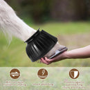 Bell Boots for Horses 1 Pair Protect Against Hoof Impact Trauma, Rubber Bell Boots Horse Care for Turnout, No Rub Design Wrap Hook and Loop