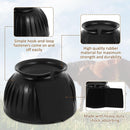Bell Boots for Horses 1 Pair Protect Against Hoof Impact Trauma, Rubber Bell Boots Horse Care for Turnout, No Rub Design Wrap Hook and Loop