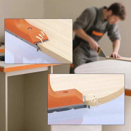 Imbot Edge Banding Trimmer With Stainless Steel Blade，Woodworking Trimmer For Deburring, Edge Planing,Correcting Wood Edges, Woodworking, Veneer（Edge trimming knife+bag）