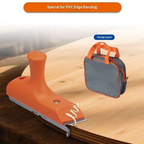 Imbot Edge Banding Trimmer With Stainless Steel Blade，Woodworking Trimmer For Deburring, Edge Planing,Correcting Wood Edges, Woodworking, Veneer（Edge trimming knife+bag）