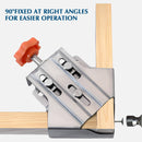 2pcs Stainless Steel Right Corner Clamp,90 Degree Right Angle Clamp for Woodworking,Right Angle Clip Fixer,Single Handle Clamps for Woodworking,（open-ended）